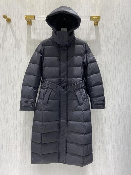 

women's down & parkas 2021 ladies fashion long sleeve hooded collar over the knee jacket 1114, Black