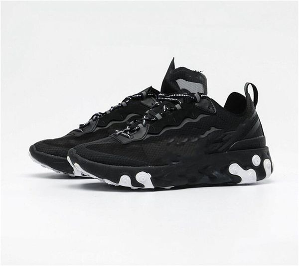 

react element 87 blue chill solar red men essential shoes sport breathable outdoor sneakers d33806, Black