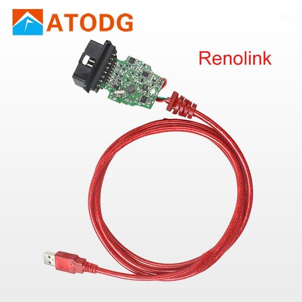 

code readers & scan tools renolink v1.87 obd2 forrenault ecu programmer v1.52 cd software key coding uch matching dashboard resetting functi