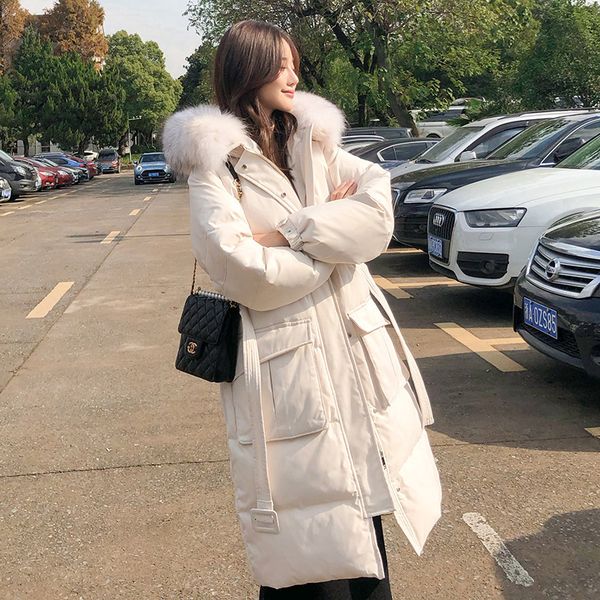 

real sof south korean down jacket women's new popular winter 2020, Black