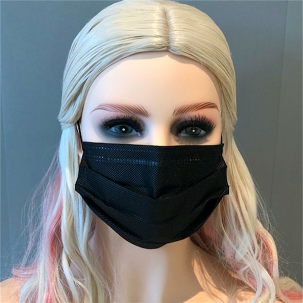 

face disposable ply woven 3 non black mask manufacture new year