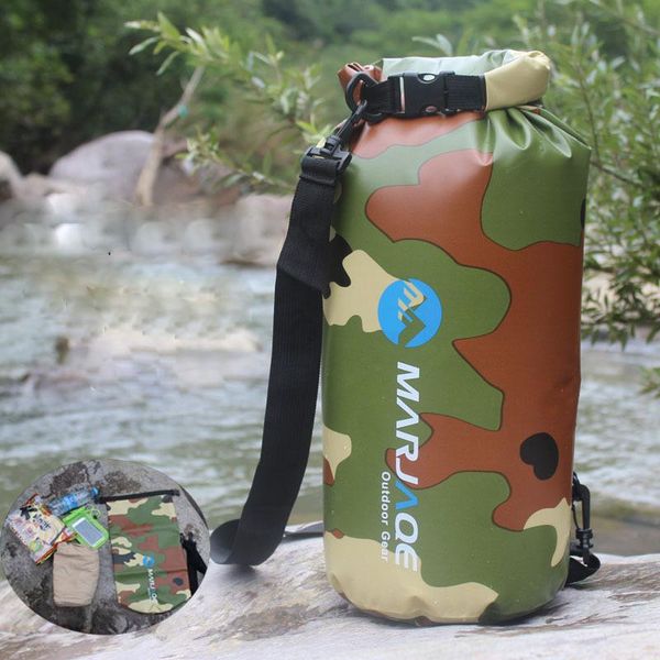 

10l 20l водонепроницаемый сухой мешок открытый плавательный кемпинг рафтинг сумка для хранения открытый камуфляж водонепроницаемый открытый