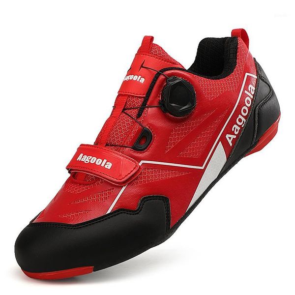 

professional road bike cycling shoes self-locking outdoor waterproof ultralight racing bicycle cycling sneakers men1, Black