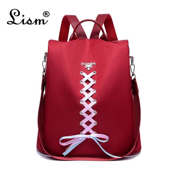 

2019 famous brand theft backpacks bow ribbon rucksack women bag pack teenager girls shoulder school bag mochila mujer bbyhui alice_bag