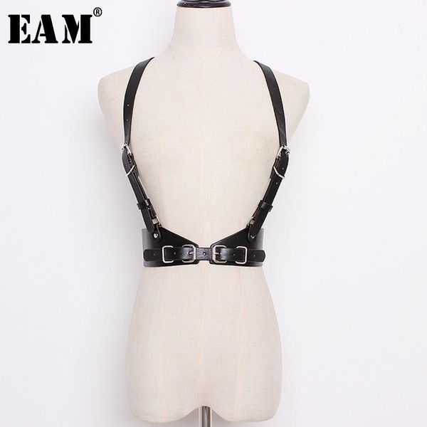 

belts [eam] 2021 spring summer women solid color fashion tide hit colors pin buckle pu leather strap long belt ld0103, Black;brown