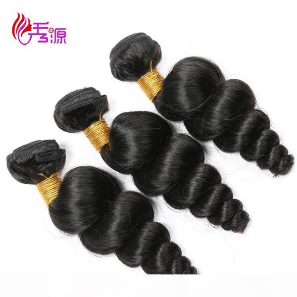 

loose wave virgin remy human hair bundles quality brazilian loose wave virgin human hair weft extensions xiuyuanhair, Black