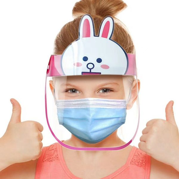 

ship kid cartoon face shield transparent protective us masks dustproof anti-fog full face shield anti dust windproof pet