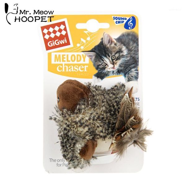 

cat toys hoopet pet bird toy interactive training feather plastic claw product for cats chew1