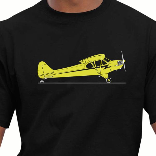 

sport 2019 men t shirt fashion crew neck men's tee aeroclassic ppl pilot piper cub aircraft inspired t-shirt