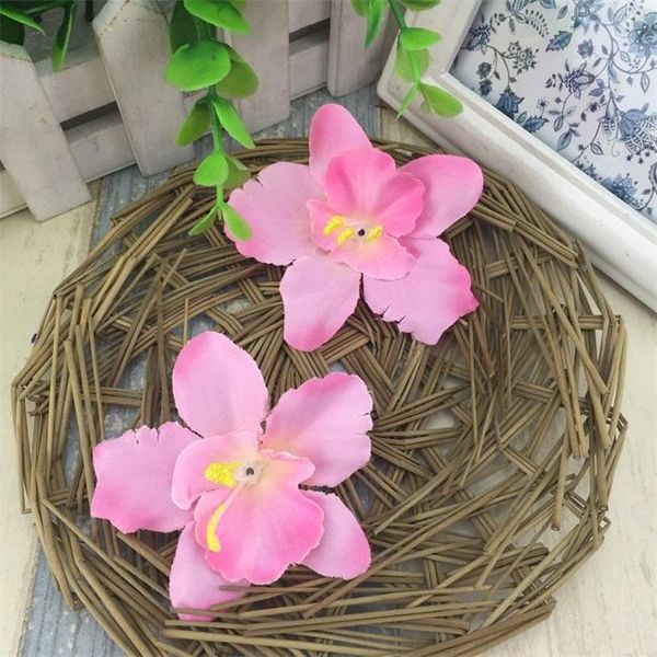 

50 шт. 7см real touch искусственный фаленопсис шелковые орхидеи цветы головы скрапбукинг гирлянда поддельный цветок для свадьбы декоративные