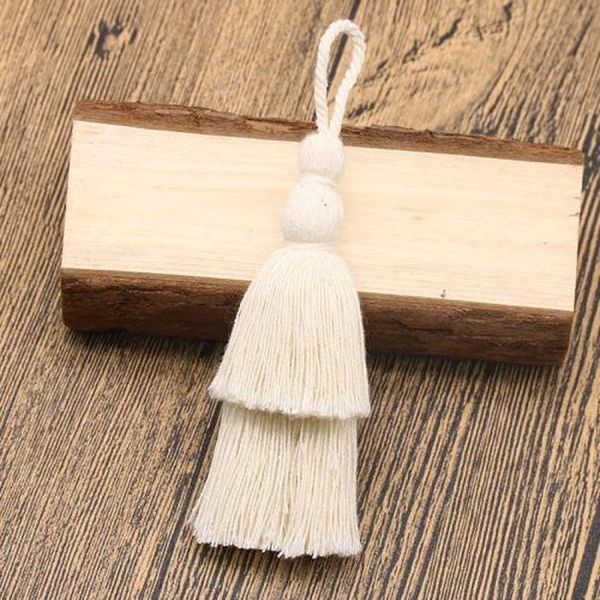 

12cm long cotton tassel 2 layers design color tassel for diy craft phone pendant key chain hanging bag garment decoration 1pcs h bbyiaz