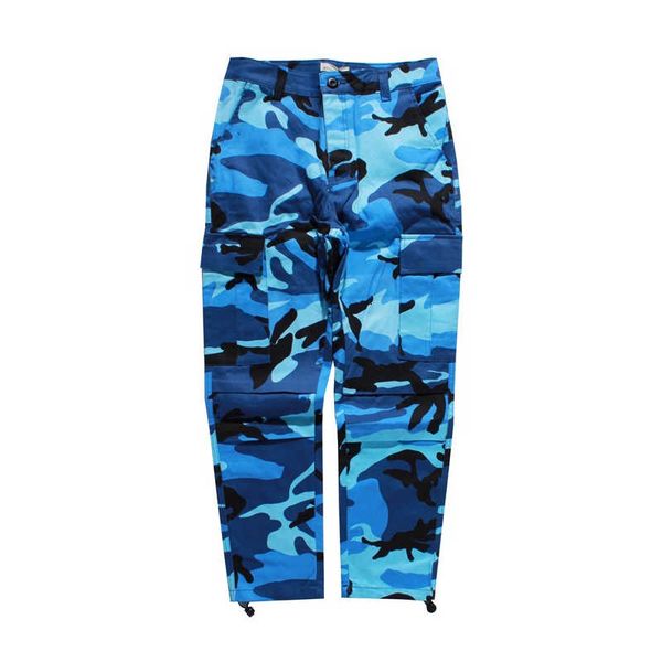 

camouflage men's cargo pants full length spring multy camo hip hop pants men women streetwear toursers men 8 colors, Black