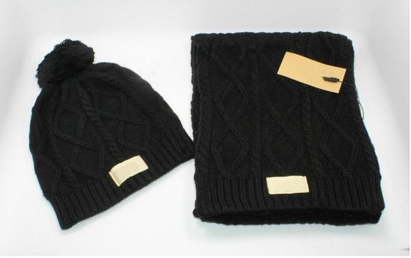 

1set autumn winter man beanie greycool knitted cap woman knitting hat warm hat classic cap black red knitted hat+ scarf, Blue;gray
