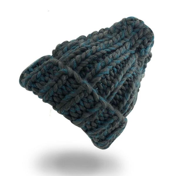 

simple winter warm mixed color beanies handmade thick stick knitted coarse lines hat crochet women lovely caps wmtmph yyysports, Black;white