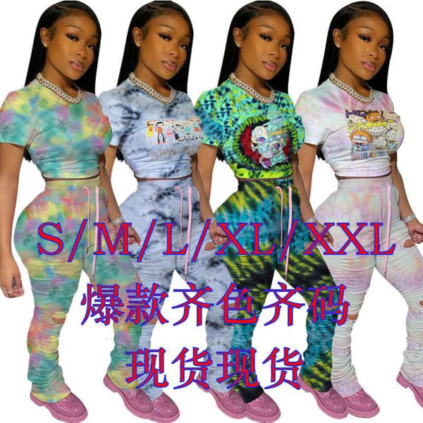 

slim lifting, k9629 fit and hip pleated 2-piece set printed perforated casual sports suit strap, Gray