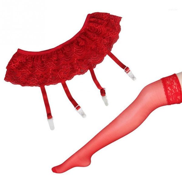 

wholesale- women's lingerie garters fashion thigh belt set underwear open crotch panties stocking thigh-highs11, Black;white