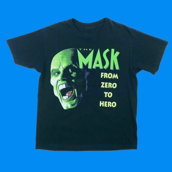 

урожай маска movie тенниска 90rsquos rare сша джим керри комедия promo 1994 harajuku lil peep спорта толстовка с капюшоном hoodie