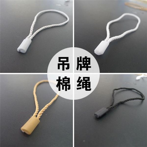 

stock general pure cotton rough hanging cord rope hang tag string1, Black;white