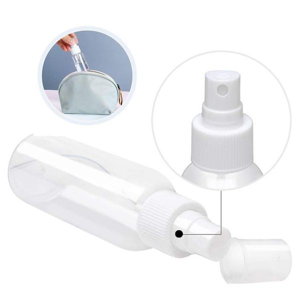 

100pcs transparent plastic empty spray bottle 10/20/30/50/60/100ml can hold disinfectant perfume spray bottle atomizer 10 bbyosg
