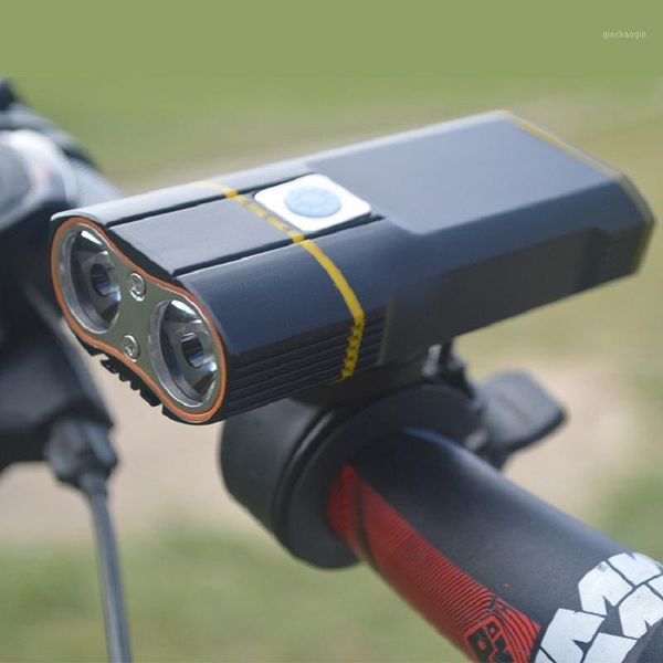 

bicycle light usb rechargeable 5200mah lithium battery ipx6 waterproof led front mtb bike lamp cycling headlight safety lights1