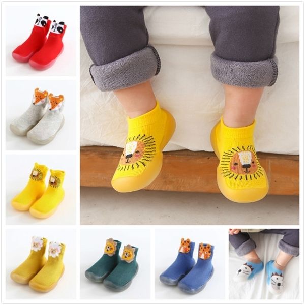 

baby girls toddler boys non-slip fogex tir thickening sock floor shoes foot socks animal style y201009