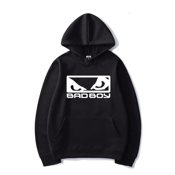 

2021 bad boy funny print hoodies fashion solid color hooded sweatshirt men women sport casual pullover hoodie hip hop coat, Black