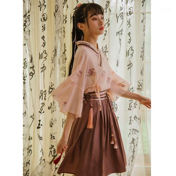 

princess sweet lolita blouse literature and vintage national style and han elements blouse embroidery spring summer hjs0381, White