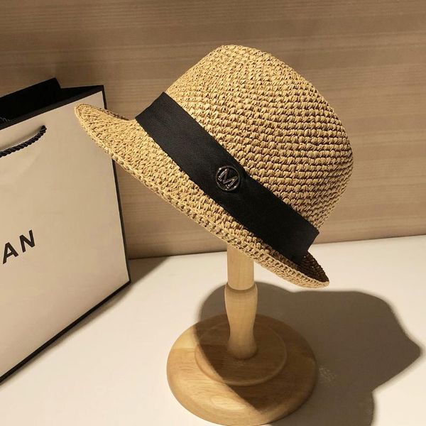 

jazz cap female summer hat female little hat spring and summer temperament panama cap french holiday, Blue;gray