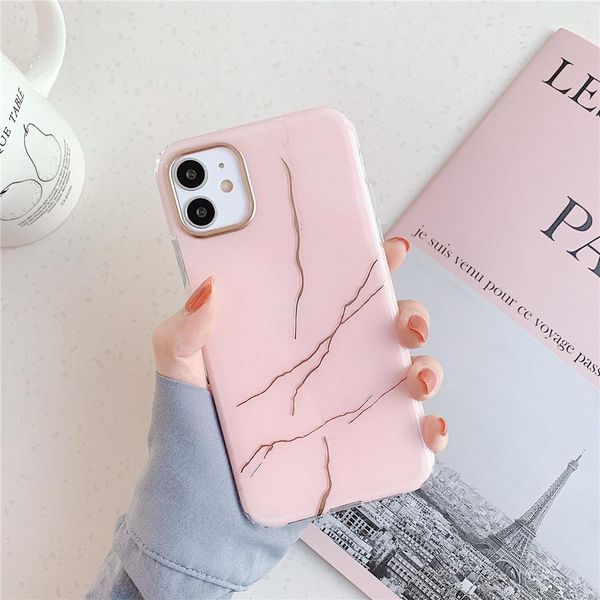 

flykylin бронзировать gold marble телефон чехол для iphone se 2020 11 pro хг x xs макс мягкий силиконовый чехол для iphone 7 wmtoha yyysport