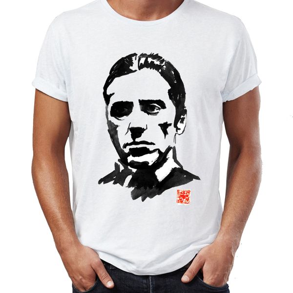 

men's t shirt godfather michael corleone ink art awesome artwork printed tee sport hooded sweatshirt hoodie