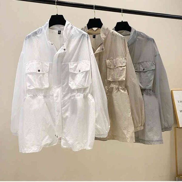 

women's jackets will see sunscreen women's thin jackets with casual jacket turn-down collar long female sleeve outerwear a1yi, Black;brown