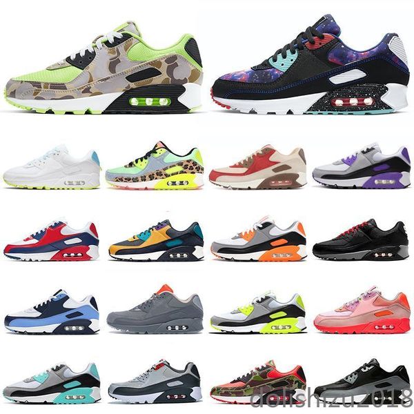 

new 90 men women shoes triple white black cool grey barely rose 90s mens trainers cushion surface sports sneakers size 36-45 do
