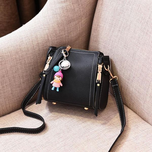 

luxury bucket bags women leather handbag capacity casual shoulder messenger bags ladies purses and handbags with pendant