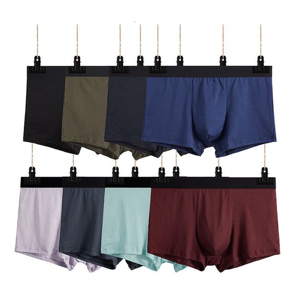 

5pcs/lot underpants homme brand male panties cotton men's underwear boxers breathable man boxer shorts solid calzoncillo hombre