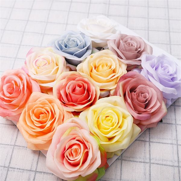 

simulation single rose flower girl friend rose gift silk fabric valentine day rose wedding bride holding flower bouquets decorat 38 l2