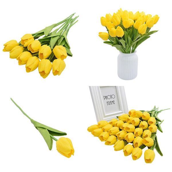 

5/10pcs artificial tulips bonsai tulip flowers foam tulipanes flower bouquet for real touch wedding flower bouquet de bbysqv