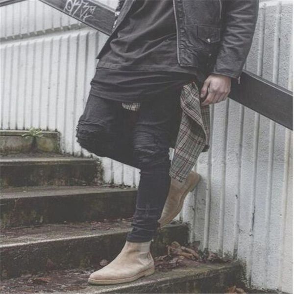 

2020 fashion ripped skinny black jeans men's personality rock style jean pants homme slim fit pants for men distressed jeans1, Blue