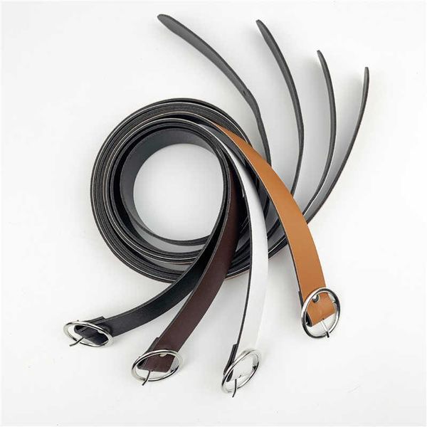 

wholesale decorative faux metal casual women's pin shelf leather-style round alloy belt buckle, Black;brown