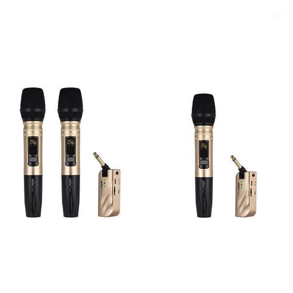 

wireless uhf microphone with portable usb receiver for ktv dj speech recording1