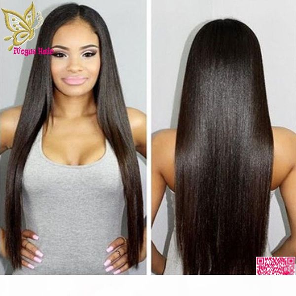 

brazilian hair wigs silky straight u part wigs human hair glueless human hair upart wig middle part 1"x4" opening for black women, Black;brown