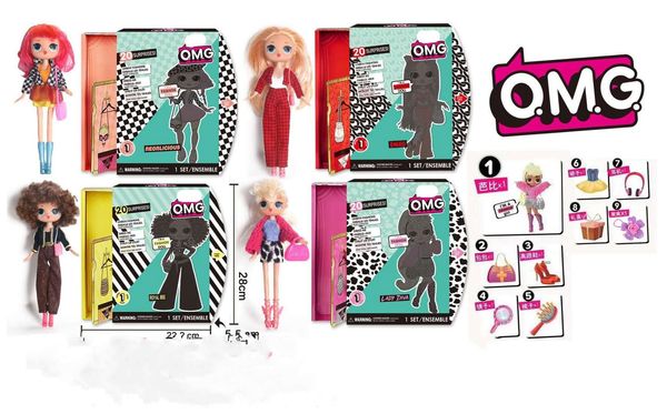 

lol. winter disco 24k d.j. fashion doll & sister girls toys y200414