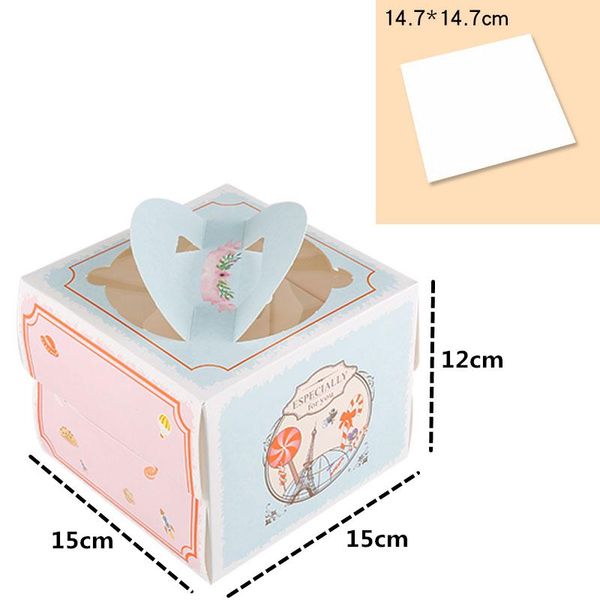 

stobag 10 шт. 4 дюймовый сырный пирожный ящик для выпечки heated mini mousse portable cake box ручной работы день рождения свадьба diy подар