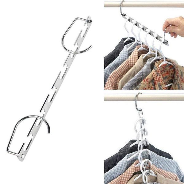 

hooks & rails 1 pcs wonder clothes hanger multifunctional cascading closet organizer drying iron rack for space-saving1