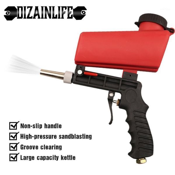 

adjustable sand blasting machine 90psi portable gravity sandblasting gun small handheld pneumatic sandblasting gun set1