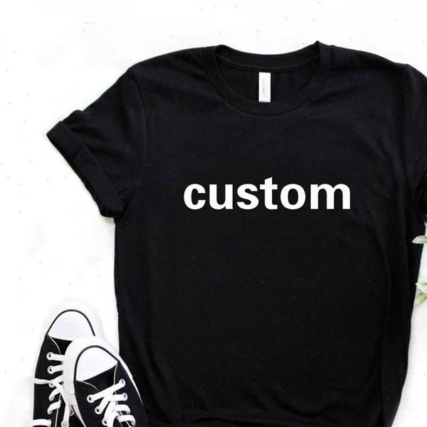 

customized drop ship women tshirt cotton casual girl street tee 6 colors customized 0 drop shipping, White