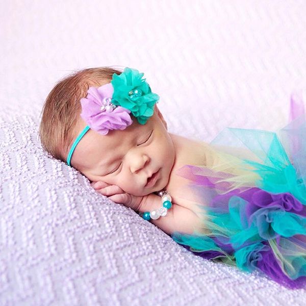 

baby girl headband infant hair accessory crystal tie bow floral newborn tiara headwrap toddler bandage ribbon headwear flower qylzuj mywjqq, Slivery;white