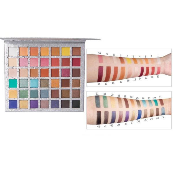 

eyeshadow 42 цвета тень тень сделайте водонепроницаемую косметику теней для глаз