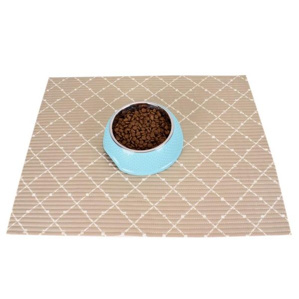 

pvc waterproof pet mat for dog cat silicone pet pad bowl drinking mat dog feeding placemat litter tablecloth