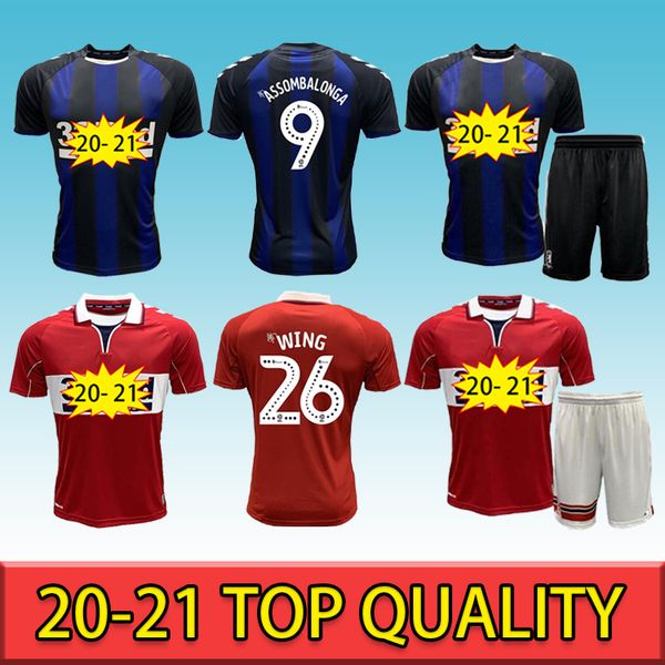 

middlesbrough soccer jerseys 2020 21 home away flint wing assombalonga middlesbrough football shirt size s-xxl, Black;yellow