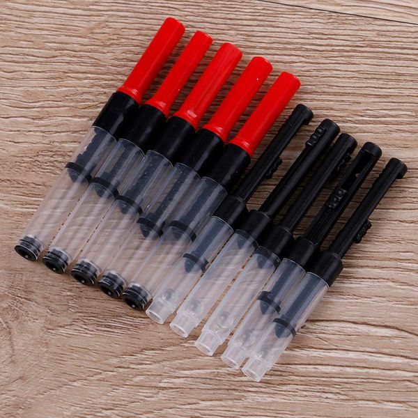

1pc fountain pen refill ink converter pump cartridges black, Black;red